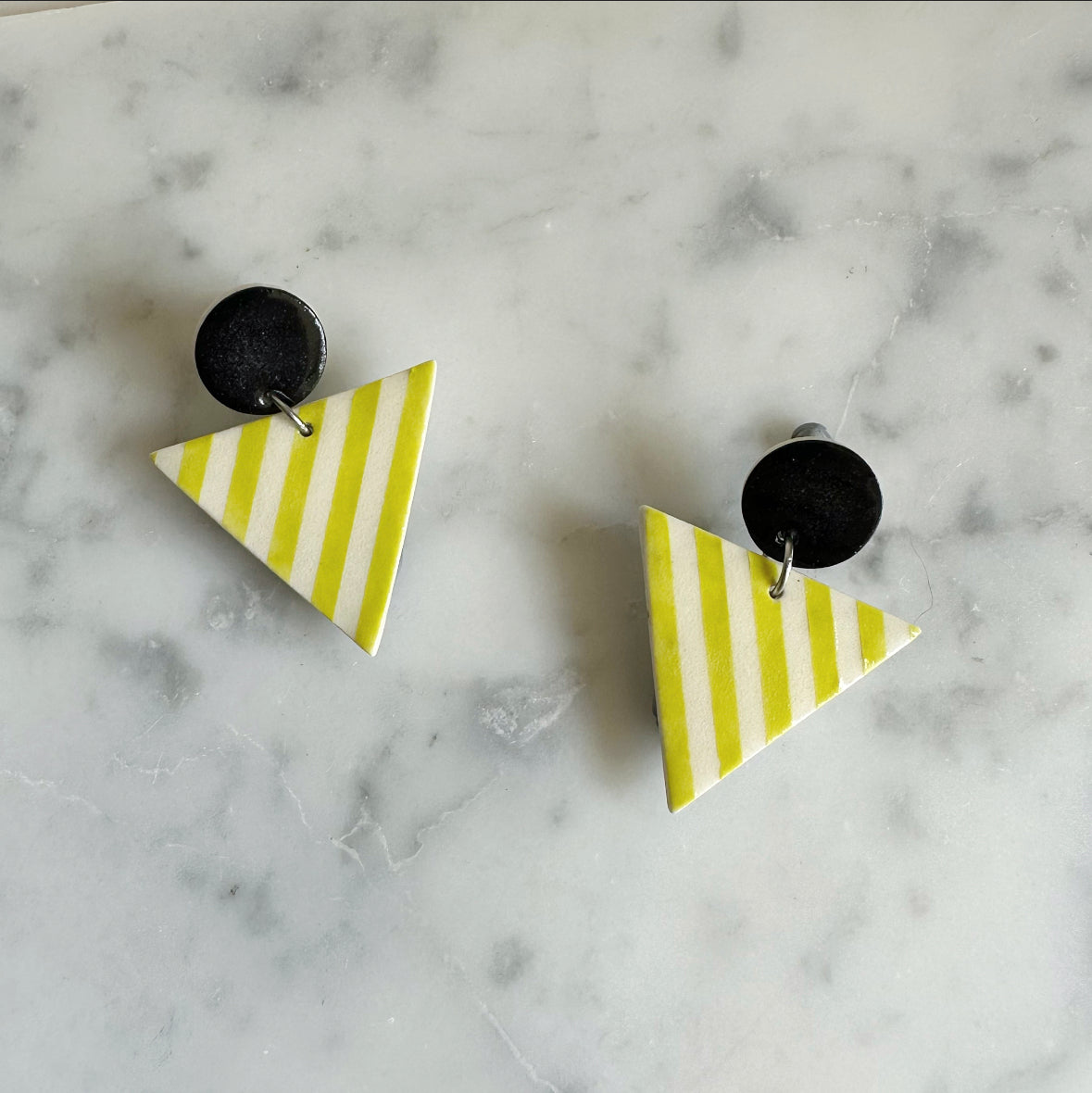 CIRCLE + TRIANGLE Drop Earrings