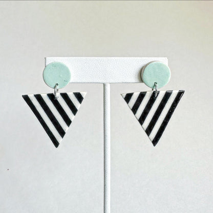 CIRCLE + TRIANGLE Drop Earrings