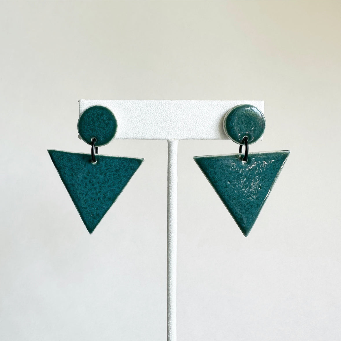 CIRCLE + TRIANGLE Drop Earrings