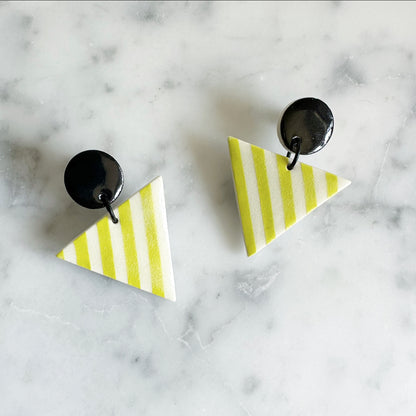 CIRCLE + TRIANGLE Drop Earrings