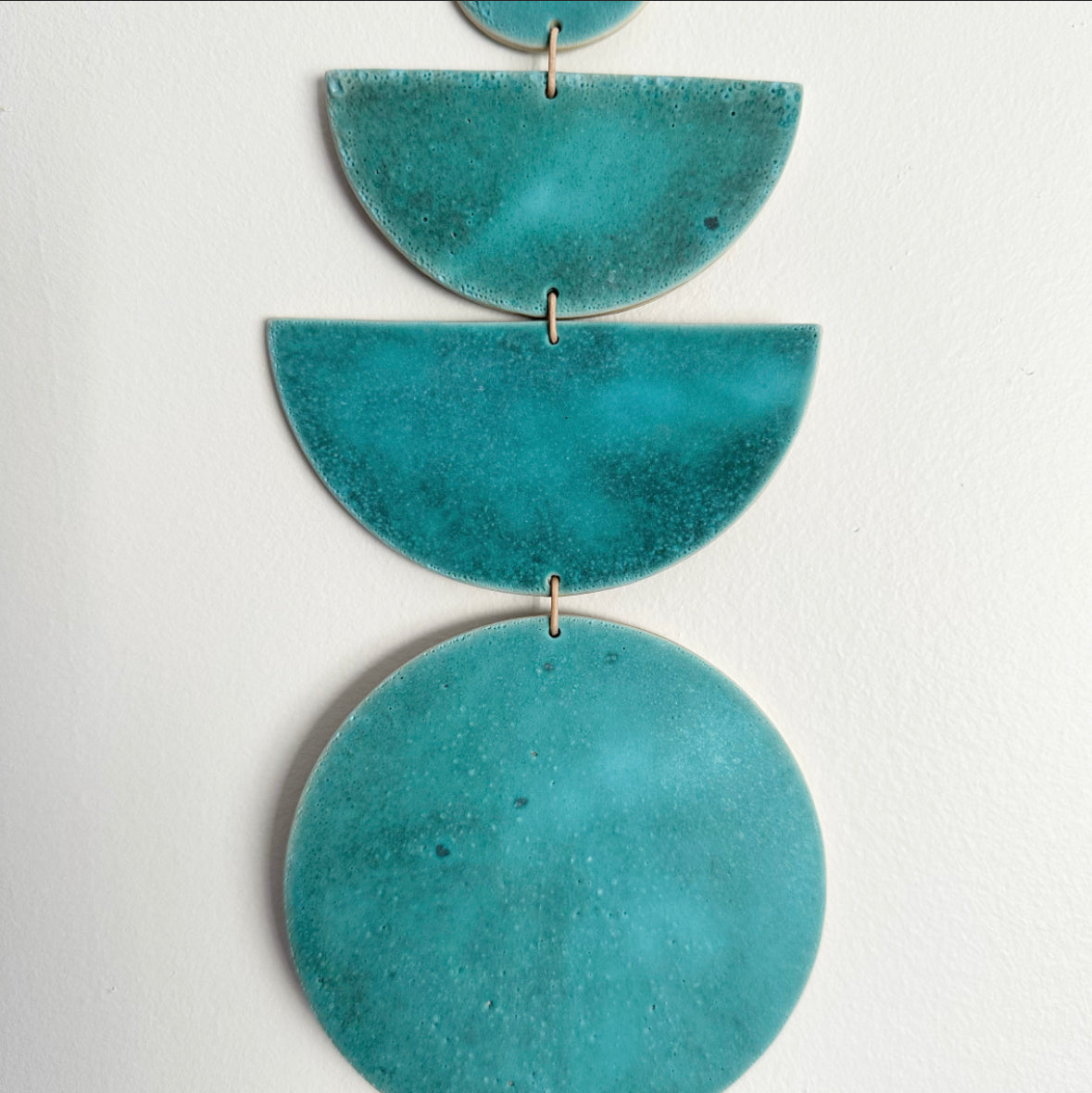 SHAPES Wall Hanging - Aqua Patina