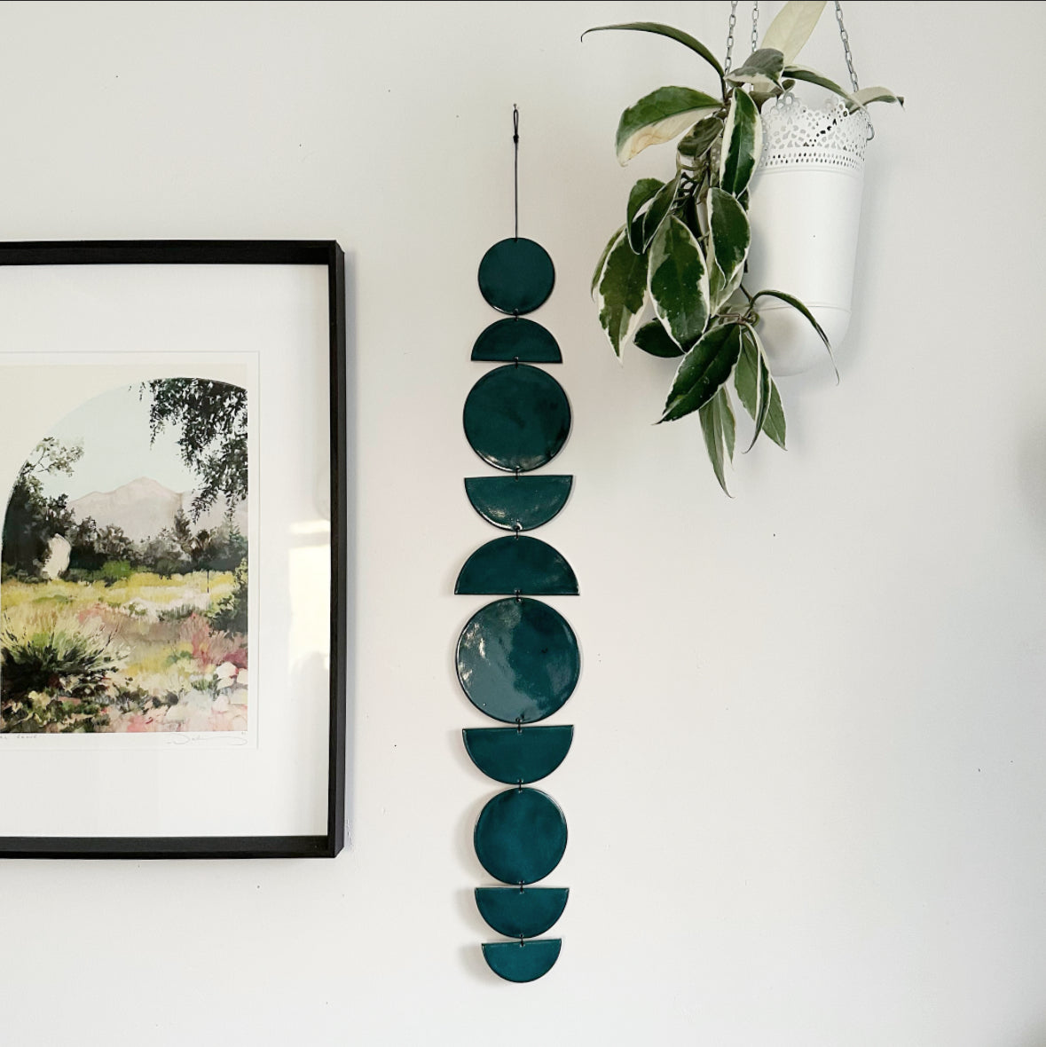 SHAPES Wall Hanging - Emerald Green