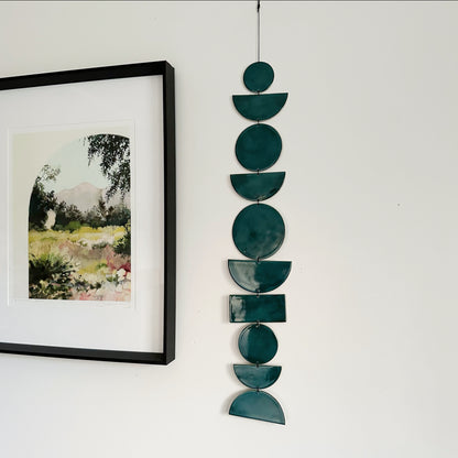 SHAPES Wall Hanging - Emerald Green