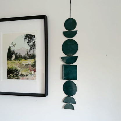 SHAPES Wall Hanging - Emerald Green