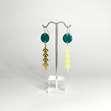 Load image into Gallery viewer, VINE Brass + Porcelain Earrings
