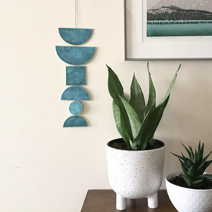 SHAPES Wall Hanging - Aqua Patina