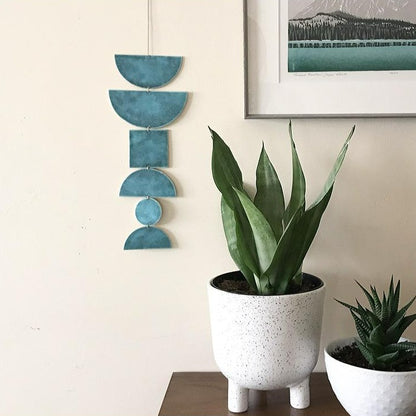 SHAPES Wall Hanging - Aqua Patina