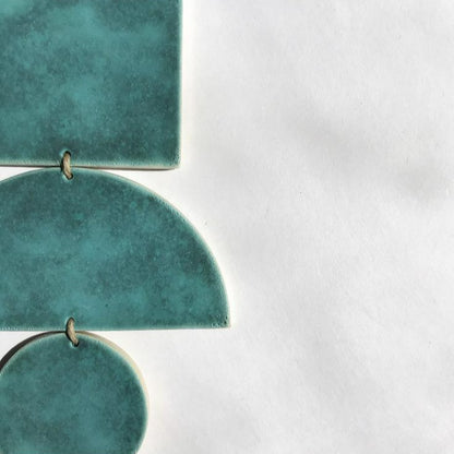 SHAPES Wall Hanging - Aqua Patina